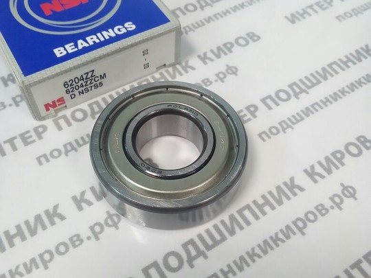 6204-ZZ (80204) NSK подшипник шариковый (20*47*14)